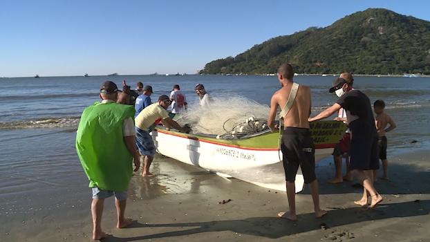 Pescadores da comunidade